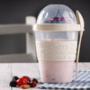 Take & Go Yogurt Cups, Colorful Set of 4 - CRYSTALIA GLASS